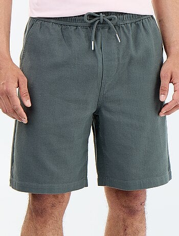 Bermuda en molleton léger avec cordons de serrage