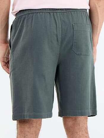 Bermuda en molleton léger avec cordons de serrage