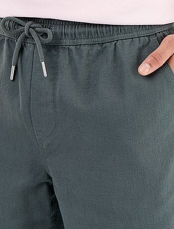 Bermuda en molleton léger avec cordons de serrage