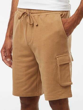 Bermuda en molleton léger multipoches