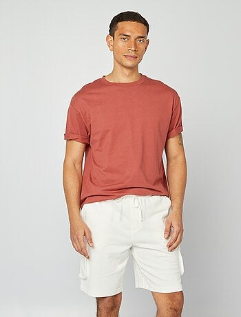 Bermuda en molleton léger multipoches