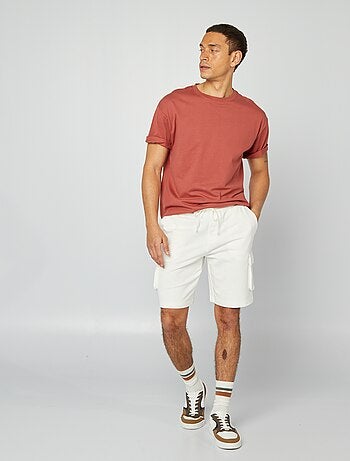 Bermuda en molleton léger multipoches