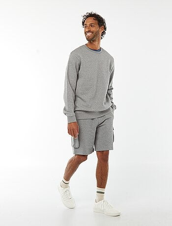 Bermuda en molleton léger multipoches