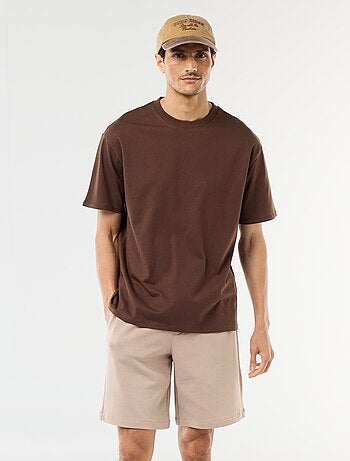 Bermuda en molleton léger uni