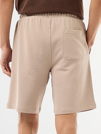 Bermuda en molleton léger uni