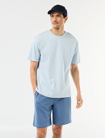 Bermuda en molleton léger uni