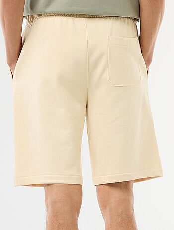 Bermuda en molleton léger uni