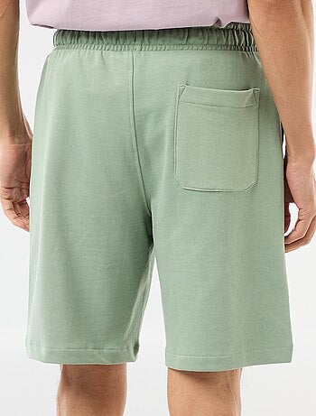 Bermuda en molleton léger uni