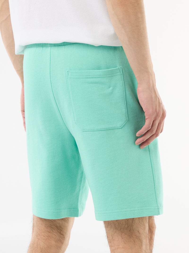 Bermuda en molleton léger Vert - Kiabi