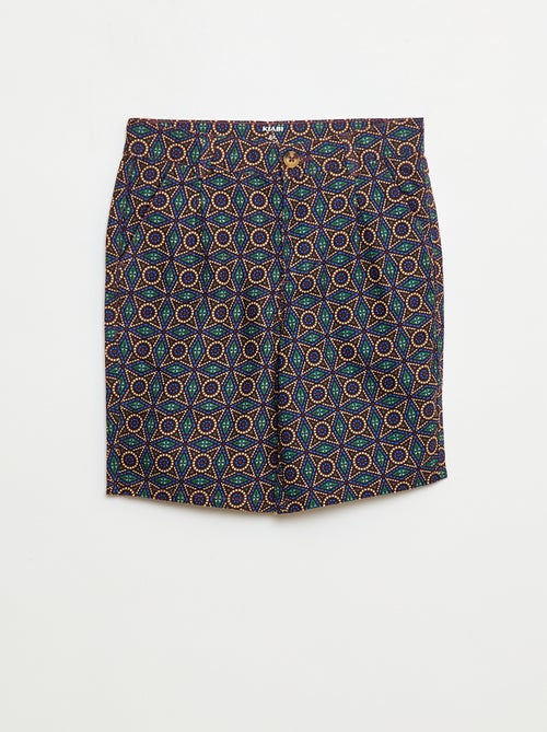 Bermuda en oxford ajustable - Kiabi