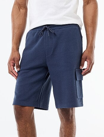 Bermuda en piqué de coton multipoches
