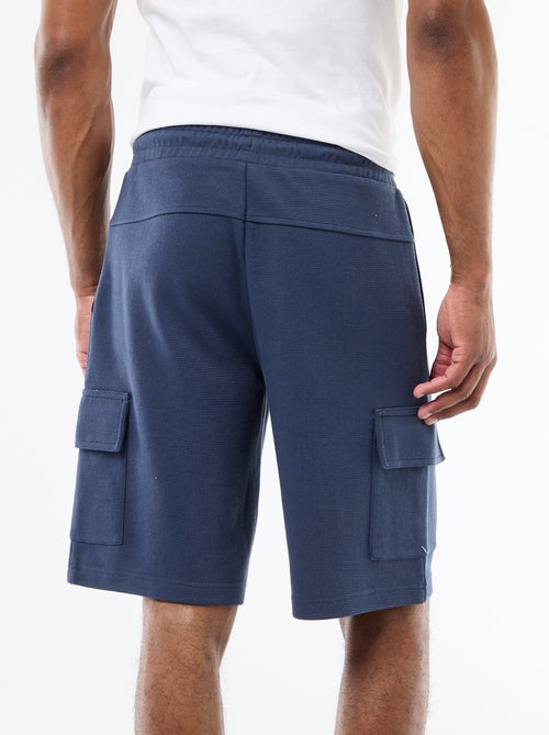 Bermuda en piqué de coton multipoches - Kiabi