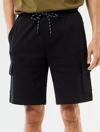 Bermuda en piqué de coton multipoches