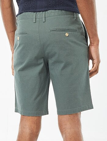 Bermuda en piqué de coton uni