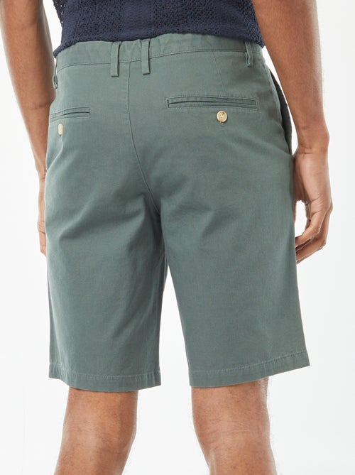 Bermuda en piqué de coton uni - Kiabi