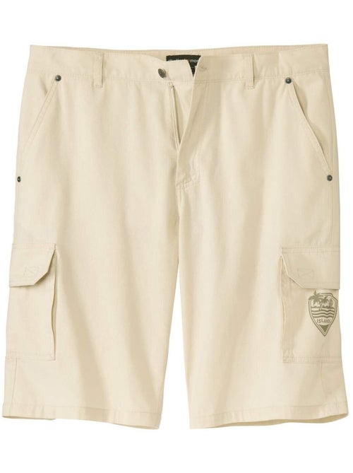 Bermuda en Toile 2 poches Cargo   - ATLAS FOR MEN - Kiabi