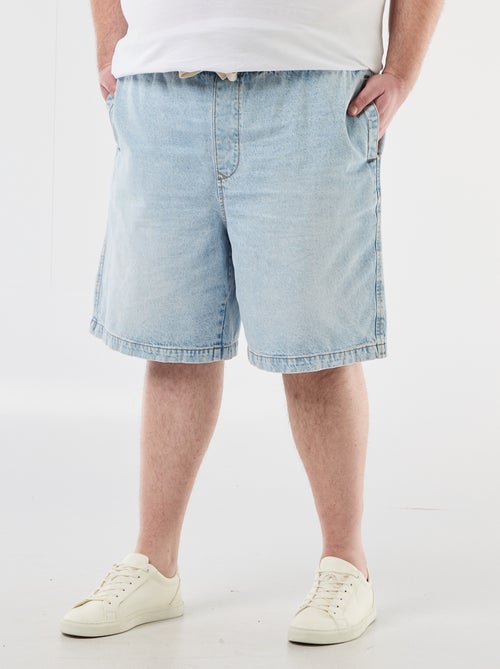 Bermuda en twill avec cordons de serrage - Kiabi