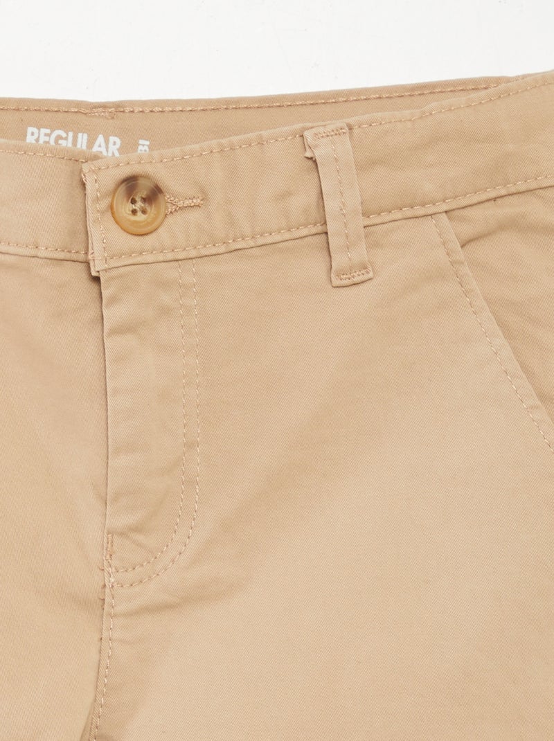Bermuda en twill BEIGE - Kiabi