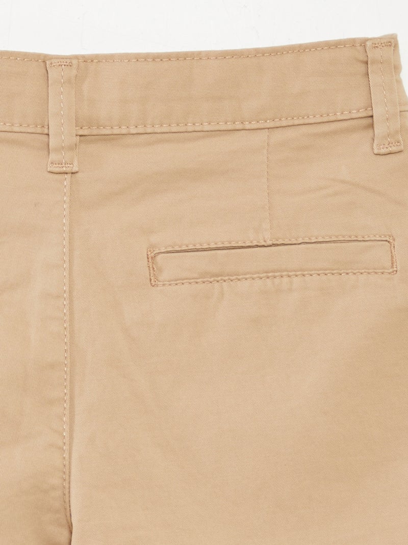 Bermuda en twill BEIGE - Kiabi