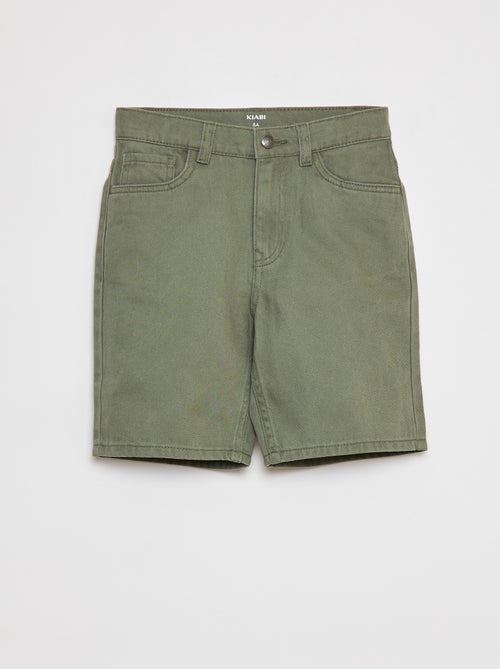 Bermuda en twill coupe loose - Kiabi