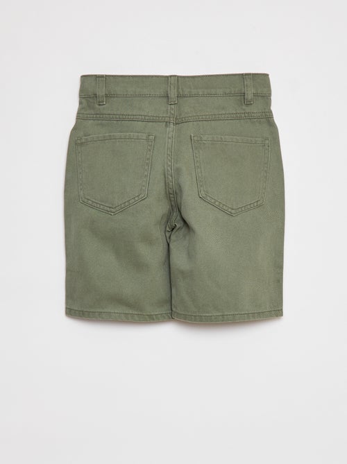 Bermuda en twill coupe loose - Kiabi