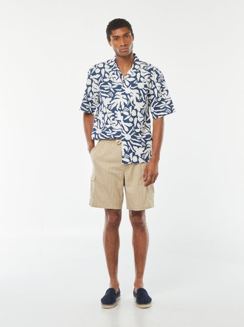 Bermuda en twill multipoches - Kiabi