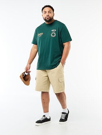 Bermuda en twill multipoches