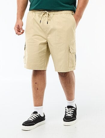 Bermuda en twill multipoches