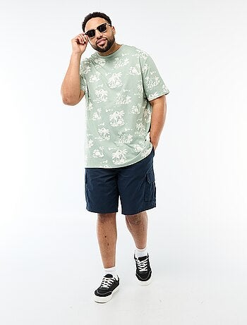 Bermuda en twill multipoches