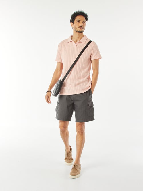 Bermuda en twill multipoches - Kiabi