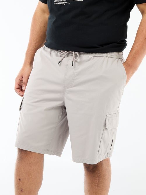 Bermuda en twill multipoches - Kiabi