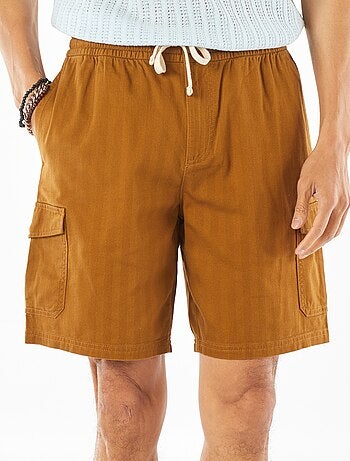 Bermuda en twill multipoches