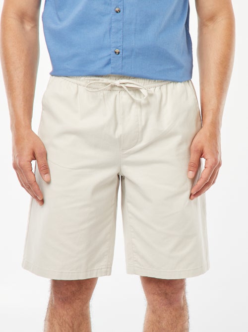 Bermuda en twill uni - Kiabi