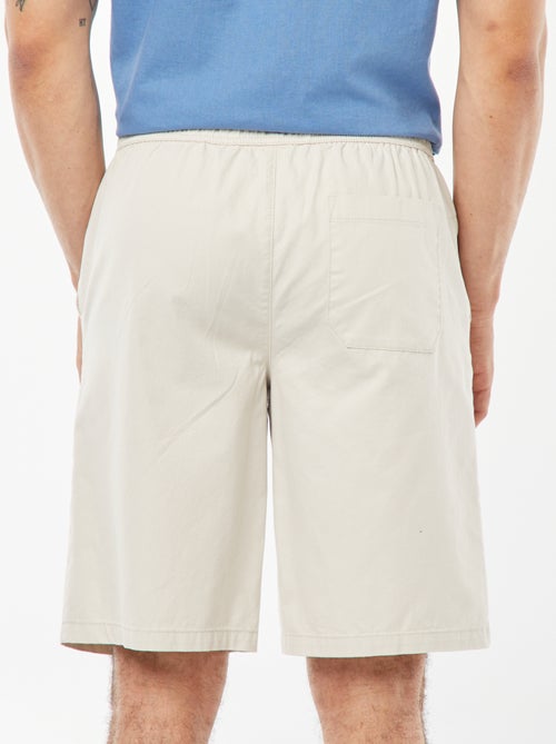 Bermuda en twill uni - Kiabi