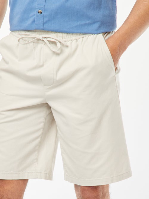 Bermuda en twill uni - Kiabi