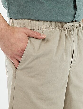 Bermuda en twill uni