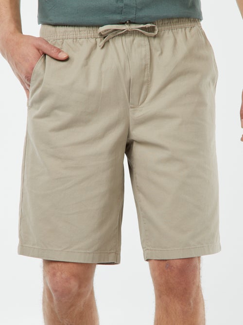 Bermuda en twill uni - Kiabi