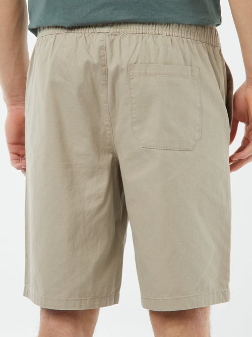 Bermuda en twill uni - Kiabi