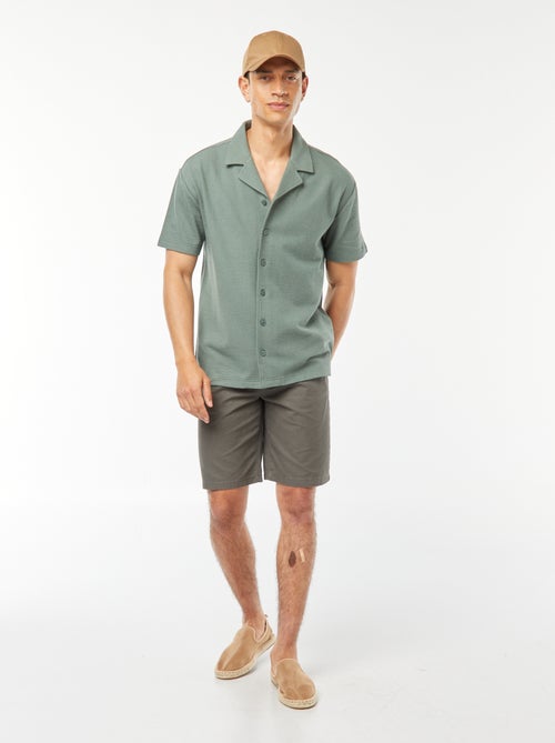 Bermuda en twill uni - Kiabi