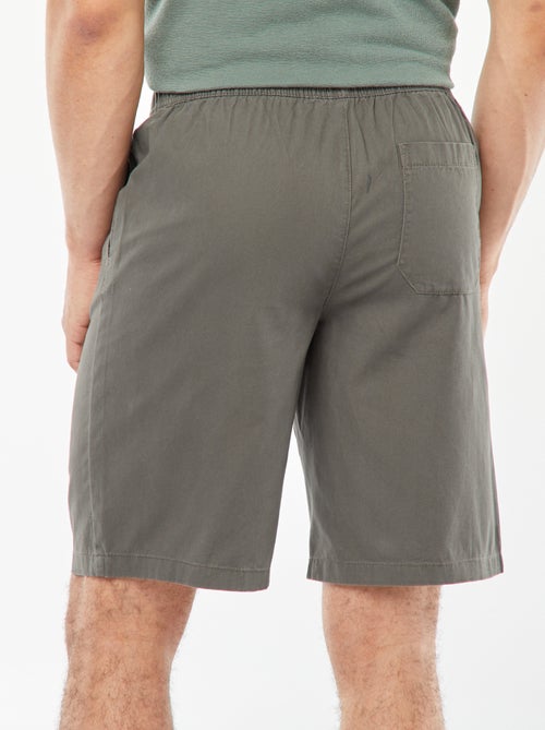 Bermuda en twill uni - Kiabi