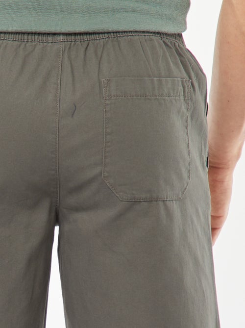 Bermuda en twill uni - Kiabi