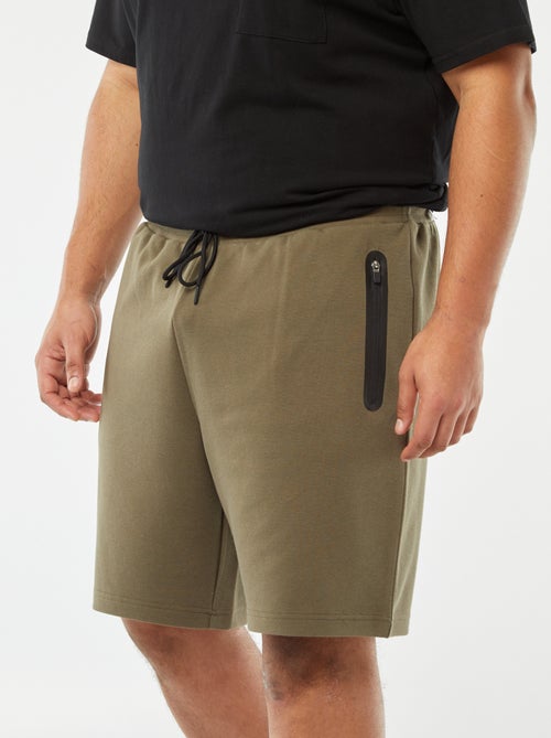 Bermuda esprit sport en maille piquée - Kiabi