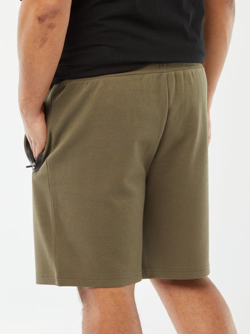 Bermuda esprit sport en maille piquée - Kiabi