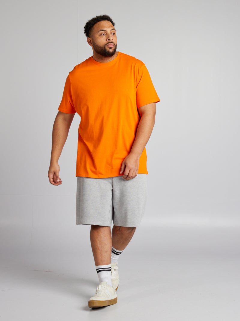 Bermuda façon jogging en piqué Gris - Kiabi