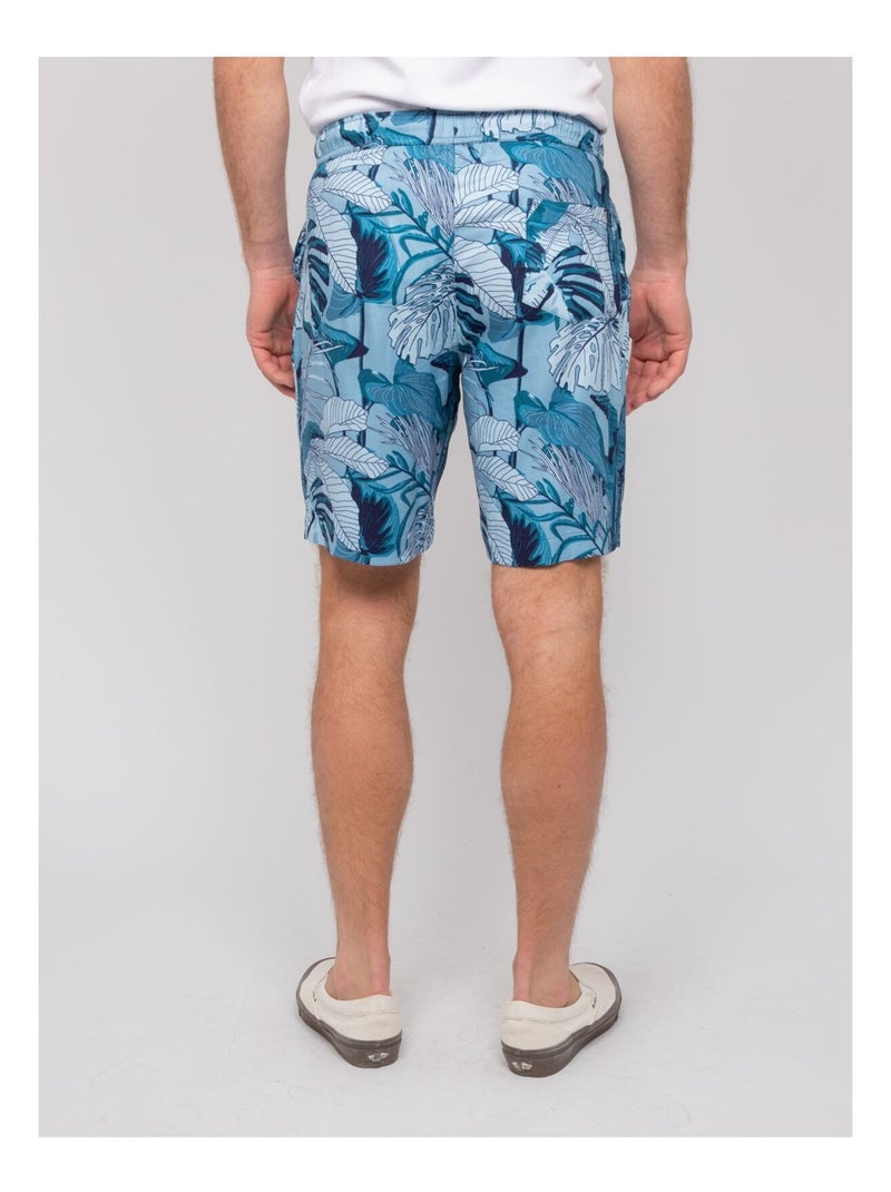 Bermuda fluide motifs bomalu Bleu - Kiabi