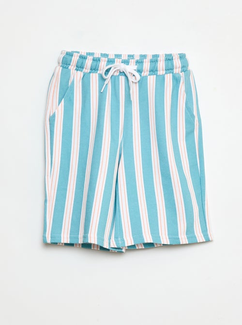 Bermuda french terry imprimé - Kiabi