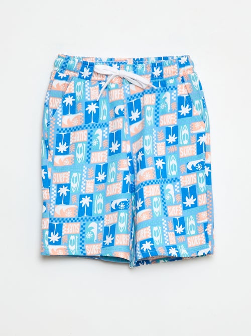 Bermuda french terry imprimé - Kiabi