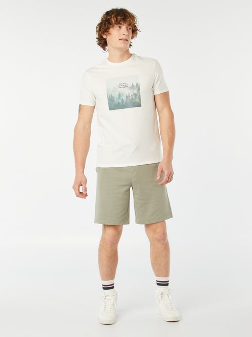 Bermuda jogging uni - Kiabi