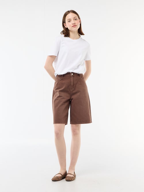 Bermuda large en twill - Kiabi