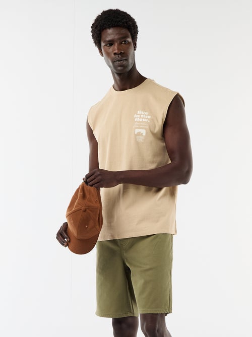 Bermuda léger avec cordons de serrage - Kiabi